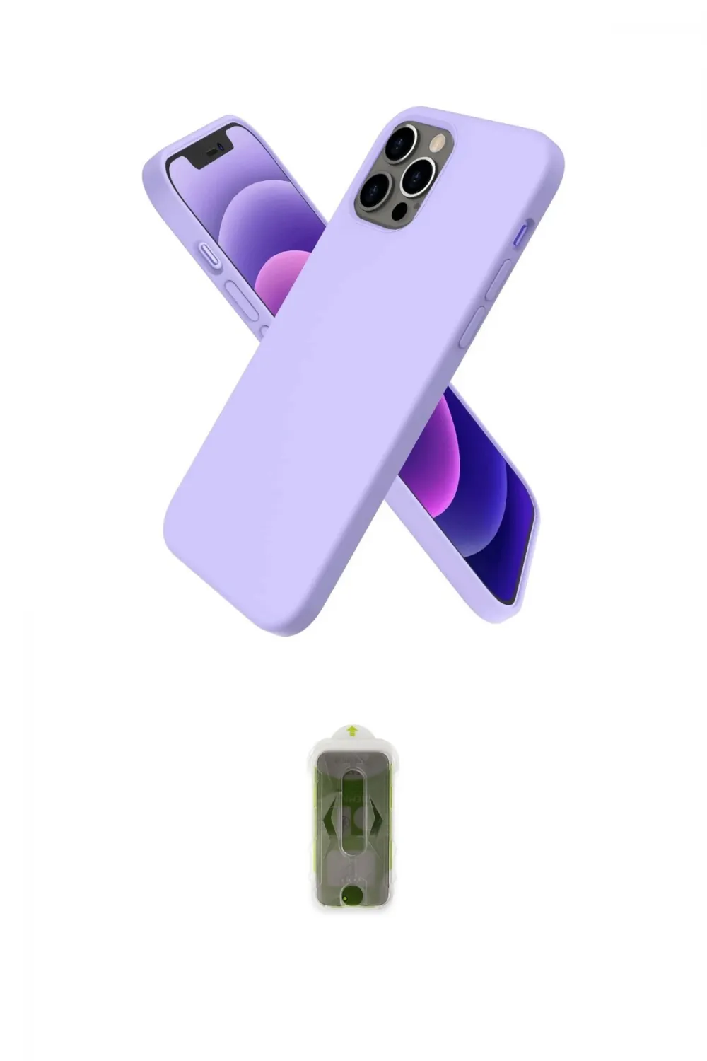 ieg™ iPhone 12 Pro Max Kılıf Kozmos Yansıma Özel Seri - Siyah Joko Magic 5D Hayalet Cam
