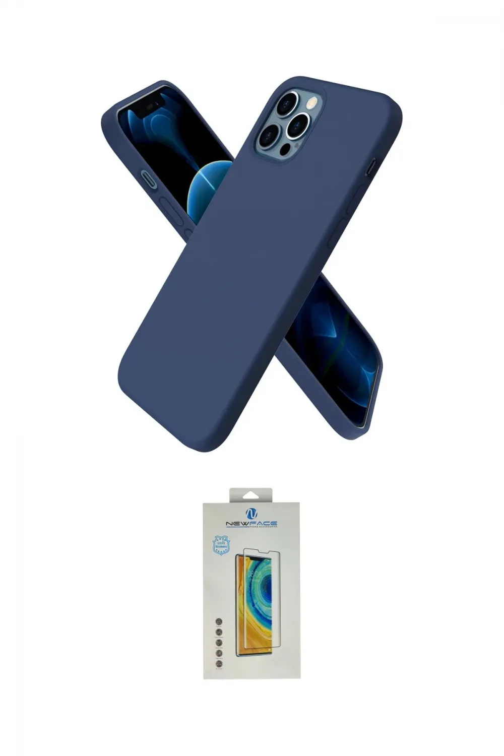 ieg™ iPhone 12 Pro Max Kılıf Kozmos Yansıma Özel Seri - Siyah Polymer Nano Ekran Koruyucu
