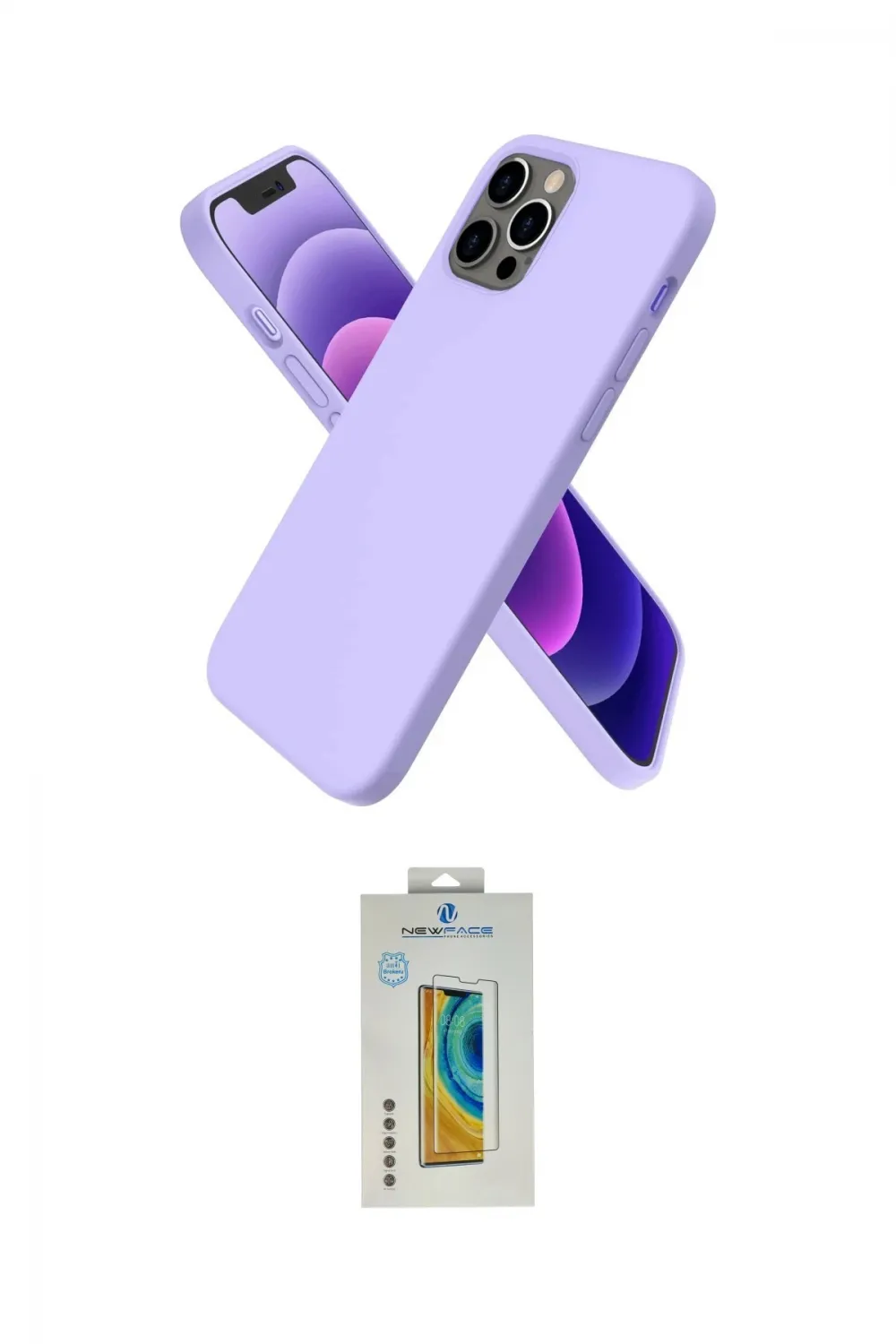 ieg™ iPhone 12 Pro Max Kılıf Kozmos Yansıma Özel Seri - Siyah Polymer Nano Ekran Koruyucu