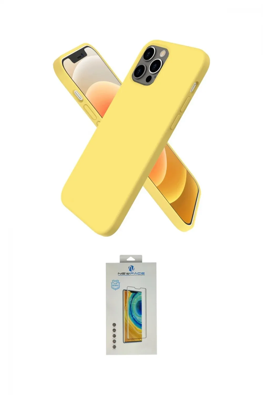 ieg™ iPhone 12 Pro Max Kılıf Kozmos Yansıma Özel Seri - Siyah Polymer Nano Ekran Koruyucu