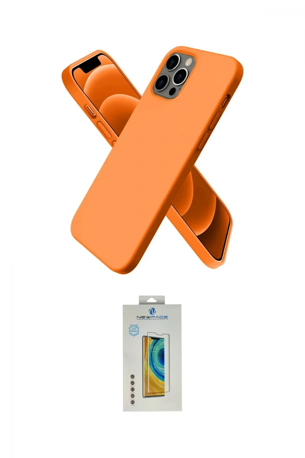 ieg™ iPhone 12 Pro Max Kılıf Kozmos Yansıma Özel Seri - Siyah Polymer Nano Ekran Koruyucu
