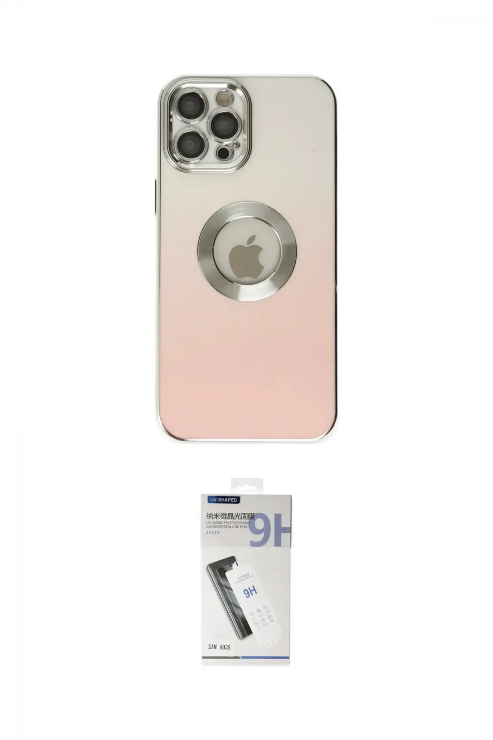 ieg™ iPhone 12 Pro Max Kılıf Kutup Yansıma Özel Seri - Şeffaf Uv Polymer Nano Ekran Koruyucu
