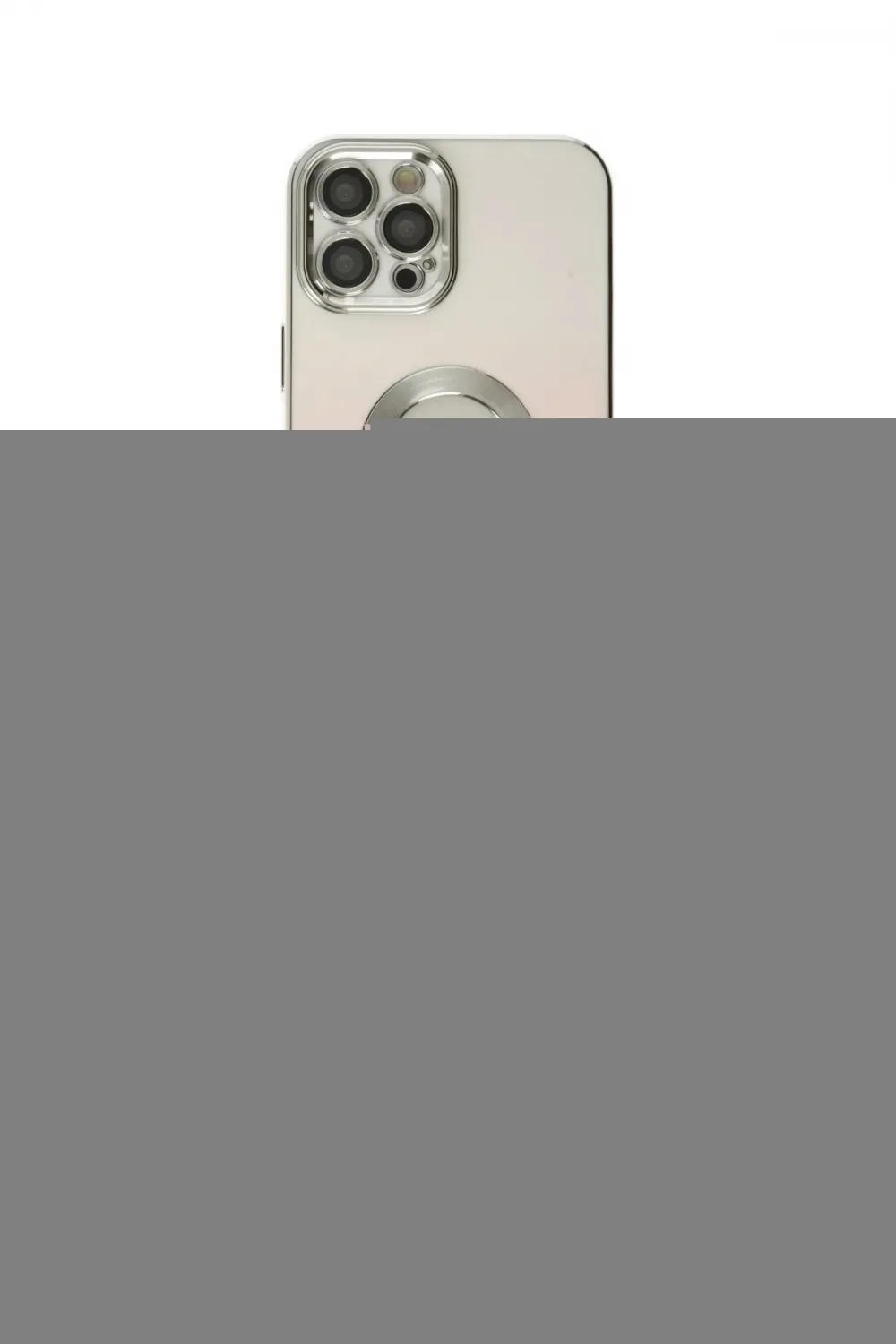 ieg™ iPhone 12 Pro Max Kılıf Kutup Yansıma Özel Seri - Siyah 34D Izgaralı Cam