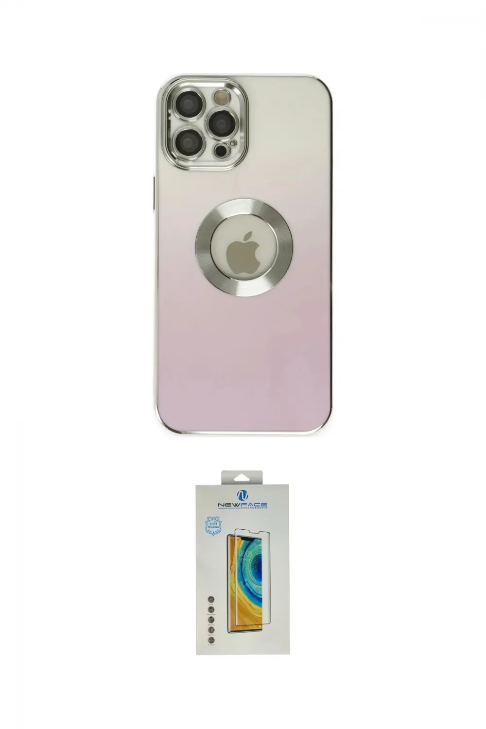 ieg™ iPhone 12 Pro Max Kılıf Kutup Yansıma Özel Seri - Siyah Polymer Nano Ekran Koruyucu