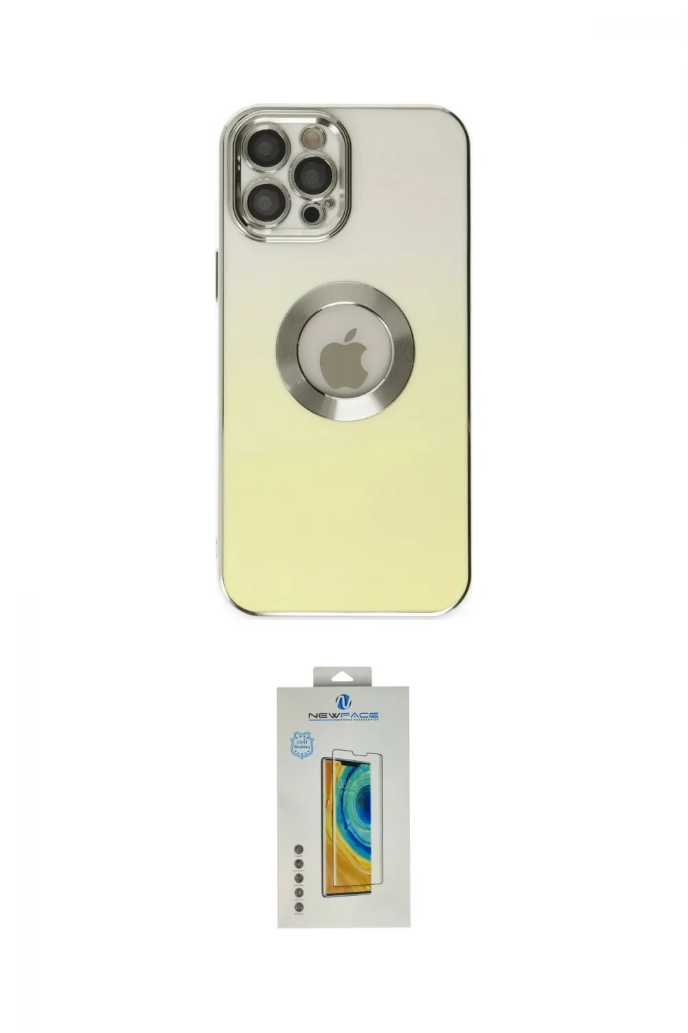 ieg™ iPhone 12 Pro Max Kılıf Kutup Yansıma Özel Seri - Siyah Polymer Nano Ekran Koruyucu
