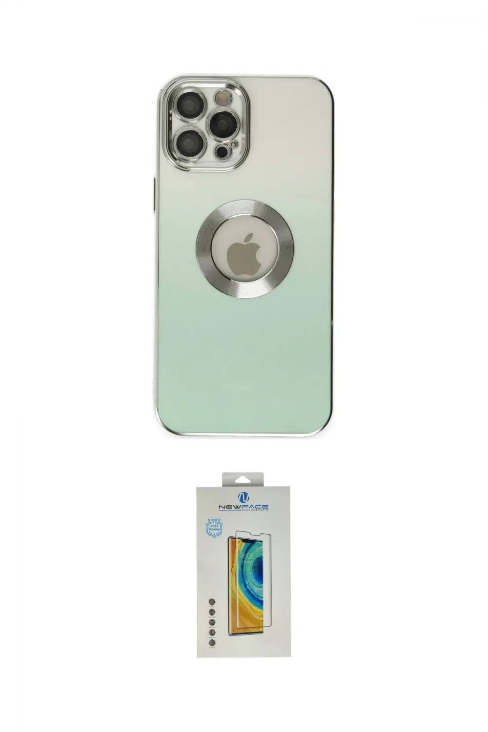 ieg™ iPhone 12 Pro Max Kılıf Kutup Yansıma Özel Seri - Siyah Polymer Nano Ekran Koruyucu