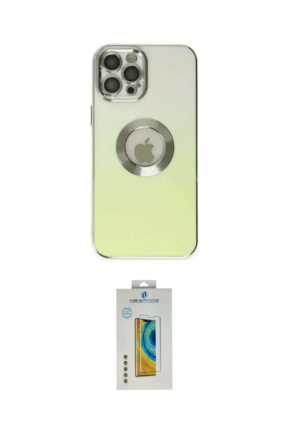 ieg™ iPhone 12 Pro Max Kılıf Kutup Yansıma Özel Seri - Siyah Polymer Nano Ekran Koruyucu