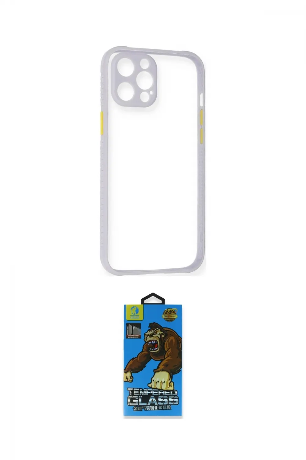 ieg™ iPhone 12 Pro Max Kılıf Nova Asil Özel Seri - Siyah 18D Cam Ekran Koruyucu
