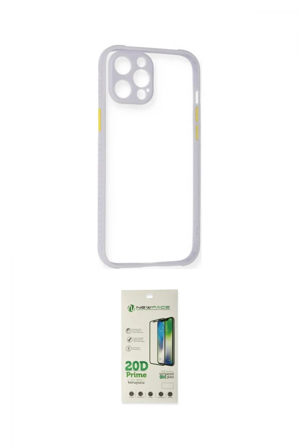 ieg™ iPhone 12 Pro Max Kılıf Nova Asil Özel Seri - Siyah 20D Premium Cam Ekran Koruyucu