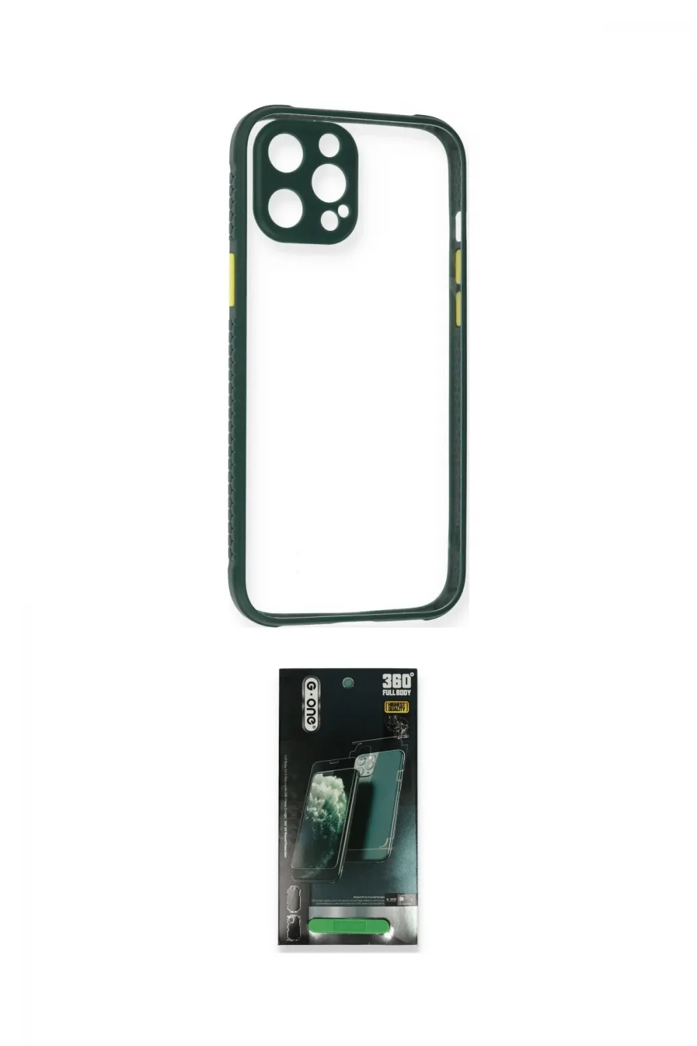 ieg™ iPhone 12 Pro Max Kılıf Nova Asil Özel Seri - Siyah 360 Mat Full Body Arka Koruyucu