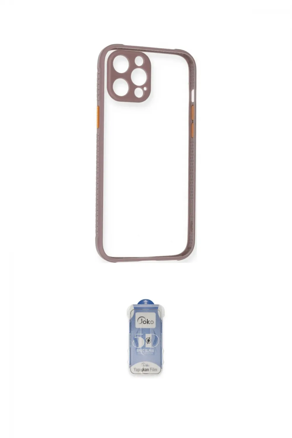 ieg™ iPhone 12 Pro Max Kılıf Nova Asil Özel Seri - Siyah Joko Magic 5D Cam
