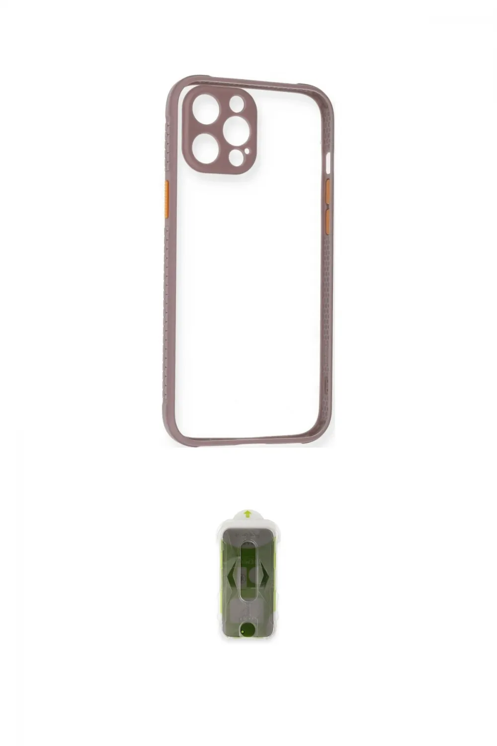 ieg™ iPhone 12 Pro Max Kılıf Nova Asil Özel Seri - Siyah Joko Magic 5D Hayalet Cam