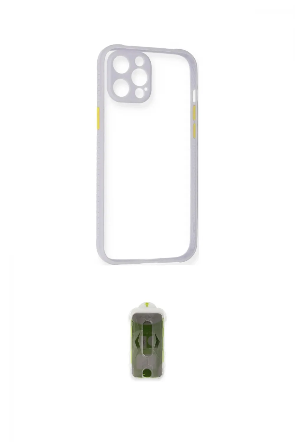 ieg™ iPhone 12 Pro Max Kılıf Nova Asil Özel Seri - Siyah Joko Magic 5D Hayalet Cam