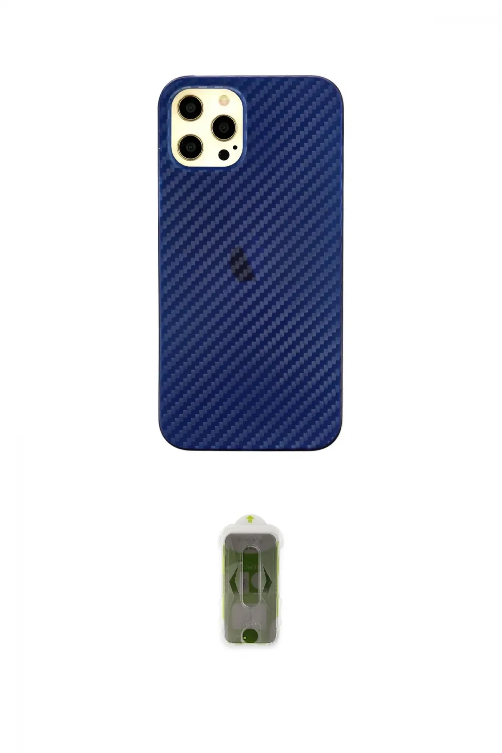 ieg™ iPhone 12 Pro Max Kılıf Nova Çizgi - Siyah Joko Magic 5D Hayalet Cam