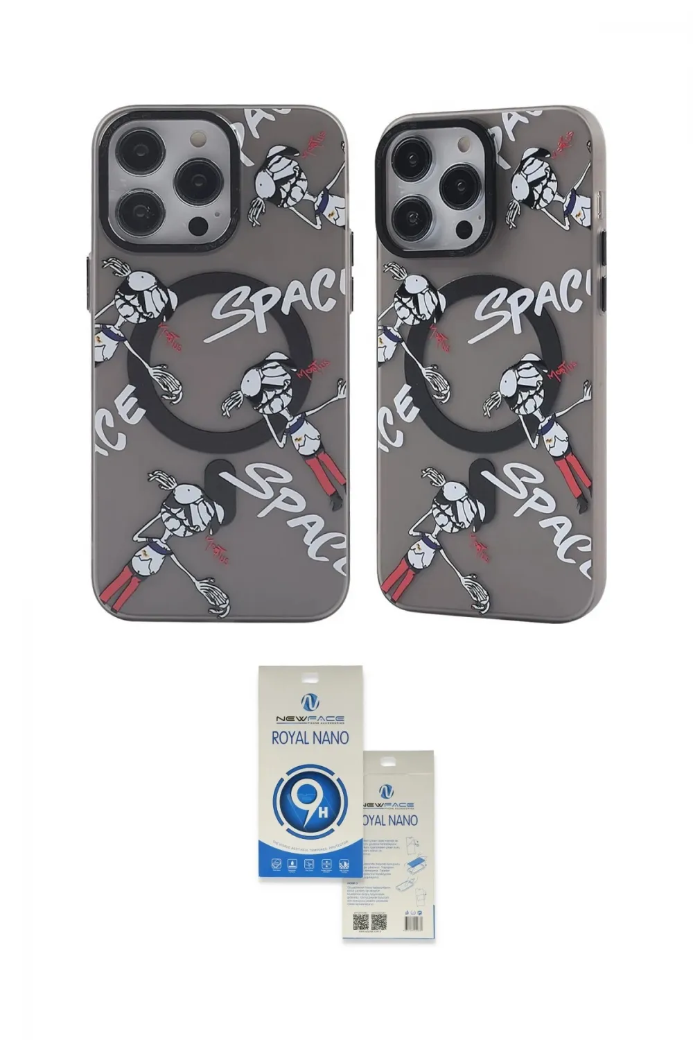 ieg™ iPhone 12 Pro Max Kılıf Nova Doku Koleksiyonu - Şeffaf Royal Nano Ekran Koruyucu