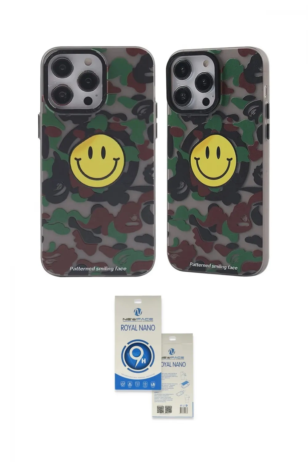 ieg™ iPhone 12 Pro Max Kılıf Nova Doku Koleksiyonu - Şeffaf Royal Nano Ekran Koruyucu