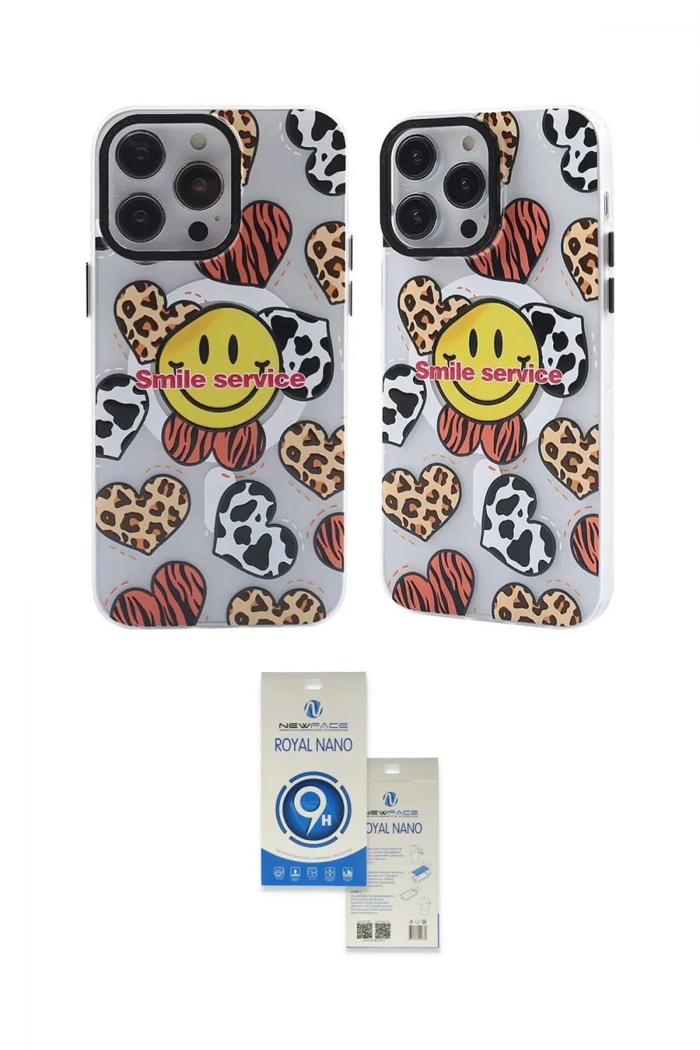 ieg™ iPhone 12 Pro Max Kılıf Nova Doku Koleksiyonu - Şeffaf Royal Nano Ekran Koruyucu