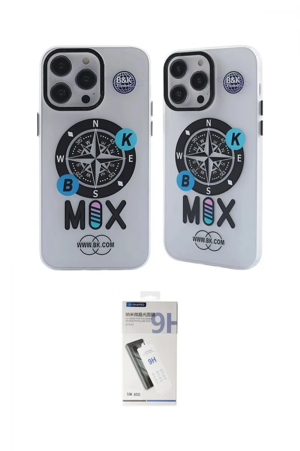 ieg™ iPhone 12 Pro Max Kılıf Nova Doku Koleksiyonu - Şeffaf Uv Polymer Nano Ekran Koruyucu