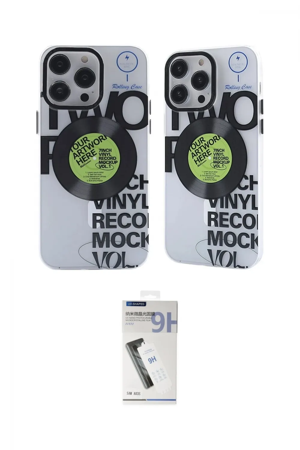 ieg™ iPhone 12 Pro Max Kılıf Nova Doku Koleksiyonu - Şeffaf Uv Polymer Nano Ekran Koruyucu