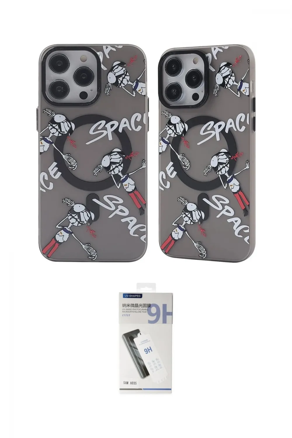 ieg™ iPhone 12 Pro Max Kılıf Nova Doku Koleksiyonu - Şeffaf Uv Polymer Nano Ekran Koruyucu