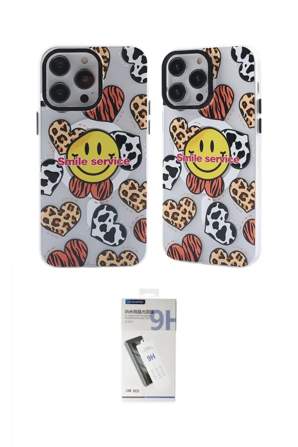 ieg™ iPhone 12 Pro Max Kılıf Nova Doku Koleksiyonu - Şeffaf Uv Polymer Nano Ekran Koruyucu