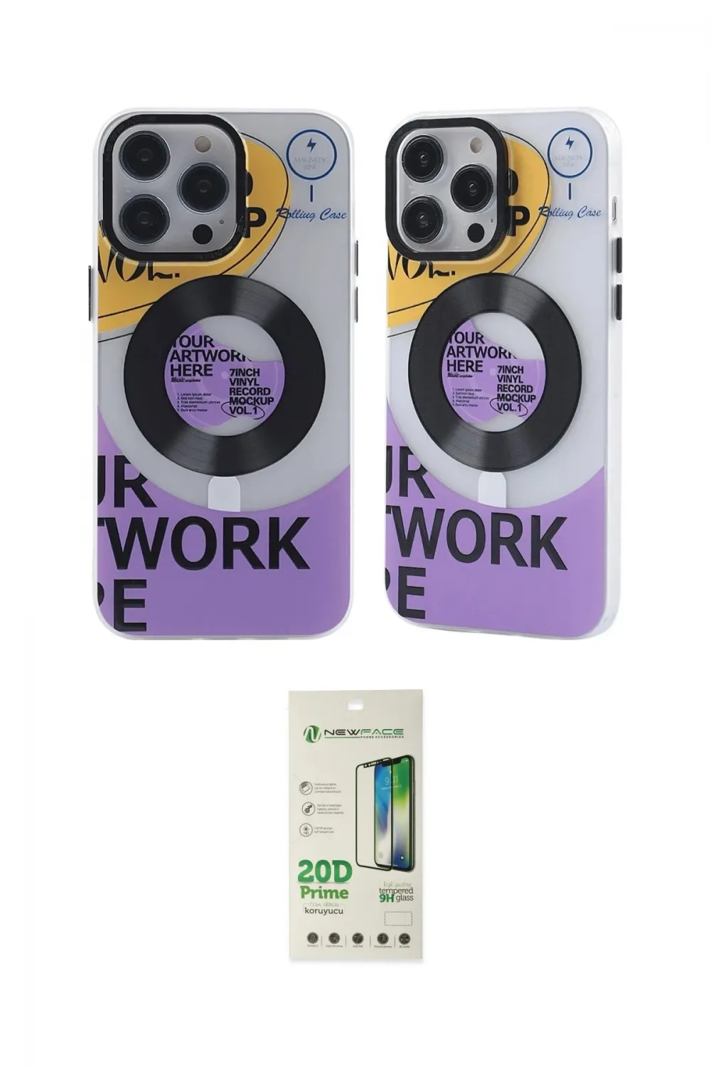 ieg™ iPhone 12 Pro Max Kılıf Nova Doku Koleksiyonu - Siyah 20D Premium Cam Ekran Koruyucu