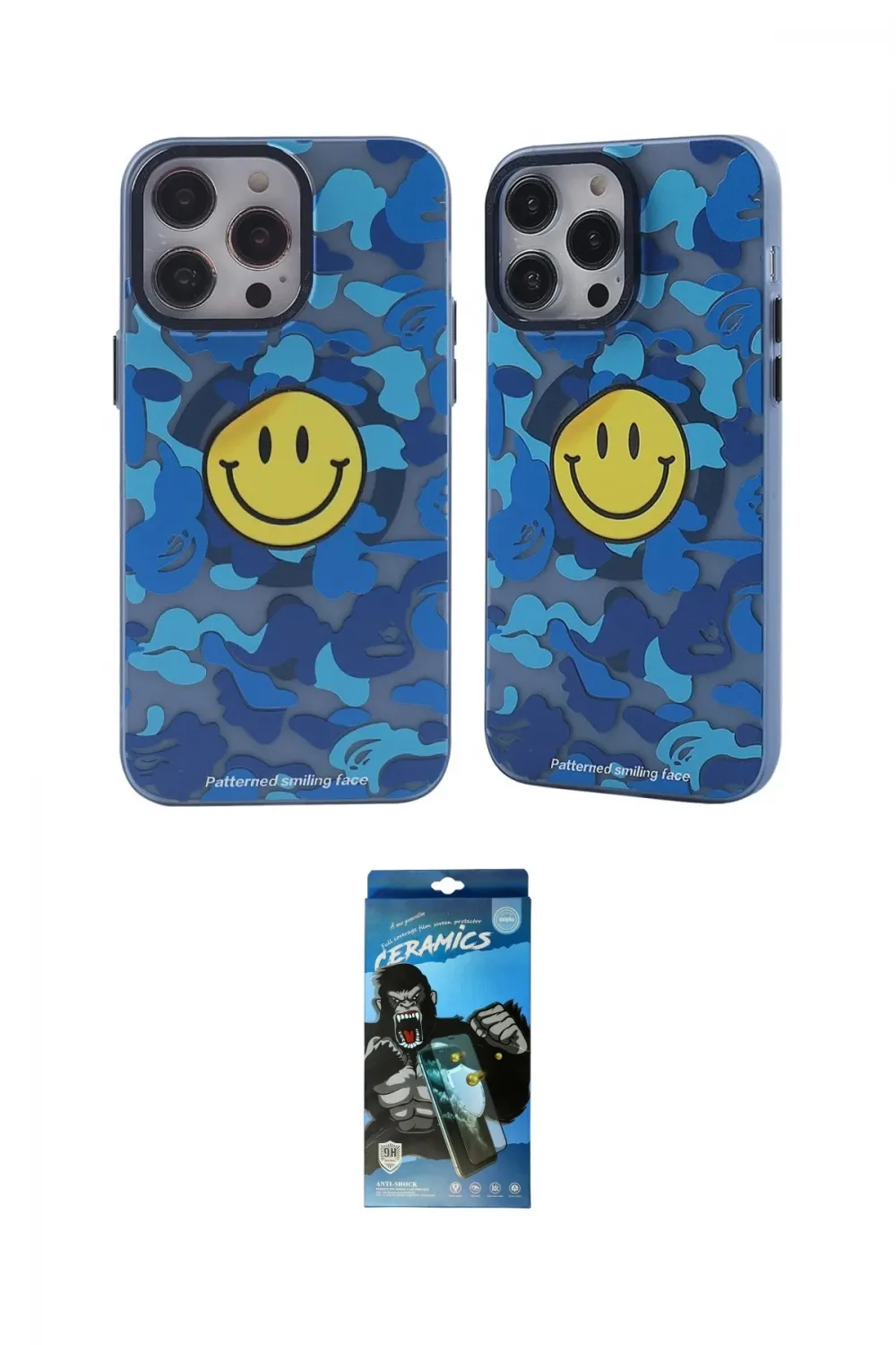 ieg™ iPhone 12 Pro Max Kılıf Nova Doku Koleksiyonu - Siyah 34D Izgaralı Cam