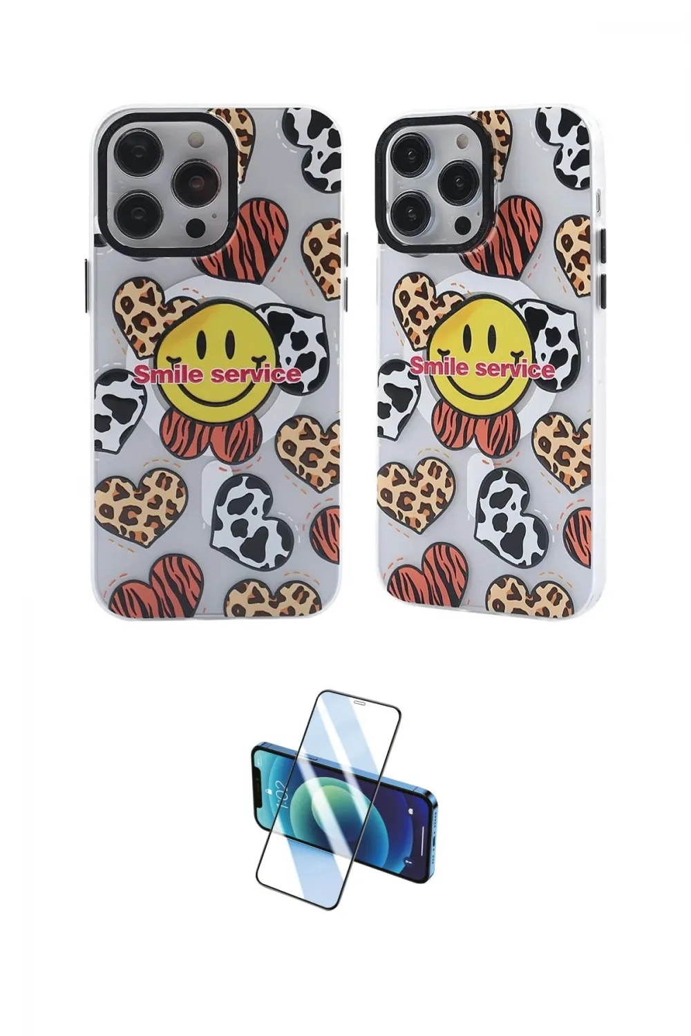 ieg™ iPhone 12 Pro Max Kılıf Nova Doku Koleksiyonu - Siyah 3D Antistatik Seramik Nano Ekran Koruyucu