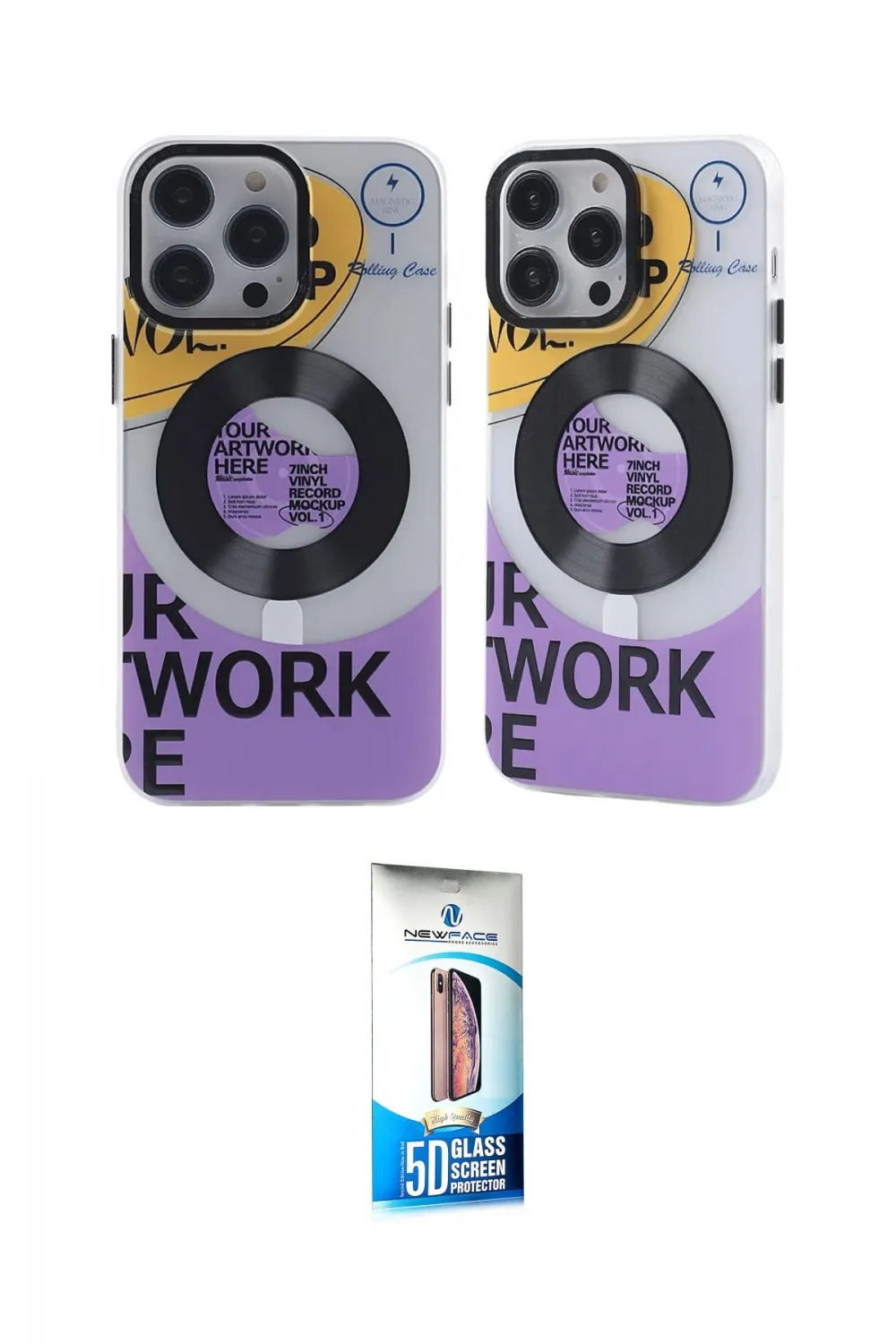 ieg™ iPhone 12 Pro Max Kılıf Nova Doku Koleksiyonu - Siyah 5D Eko Cam Ekran Koruyucu