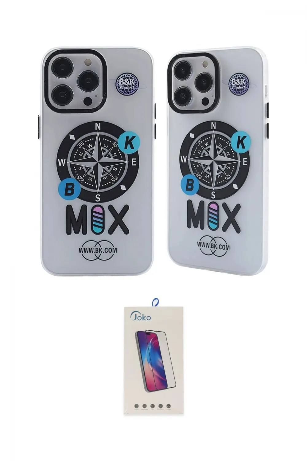 ieg™ iPhone 12 Pro Max Kılıf Nova Doku Koleksiyonu - Siyah Joko 5D Cam