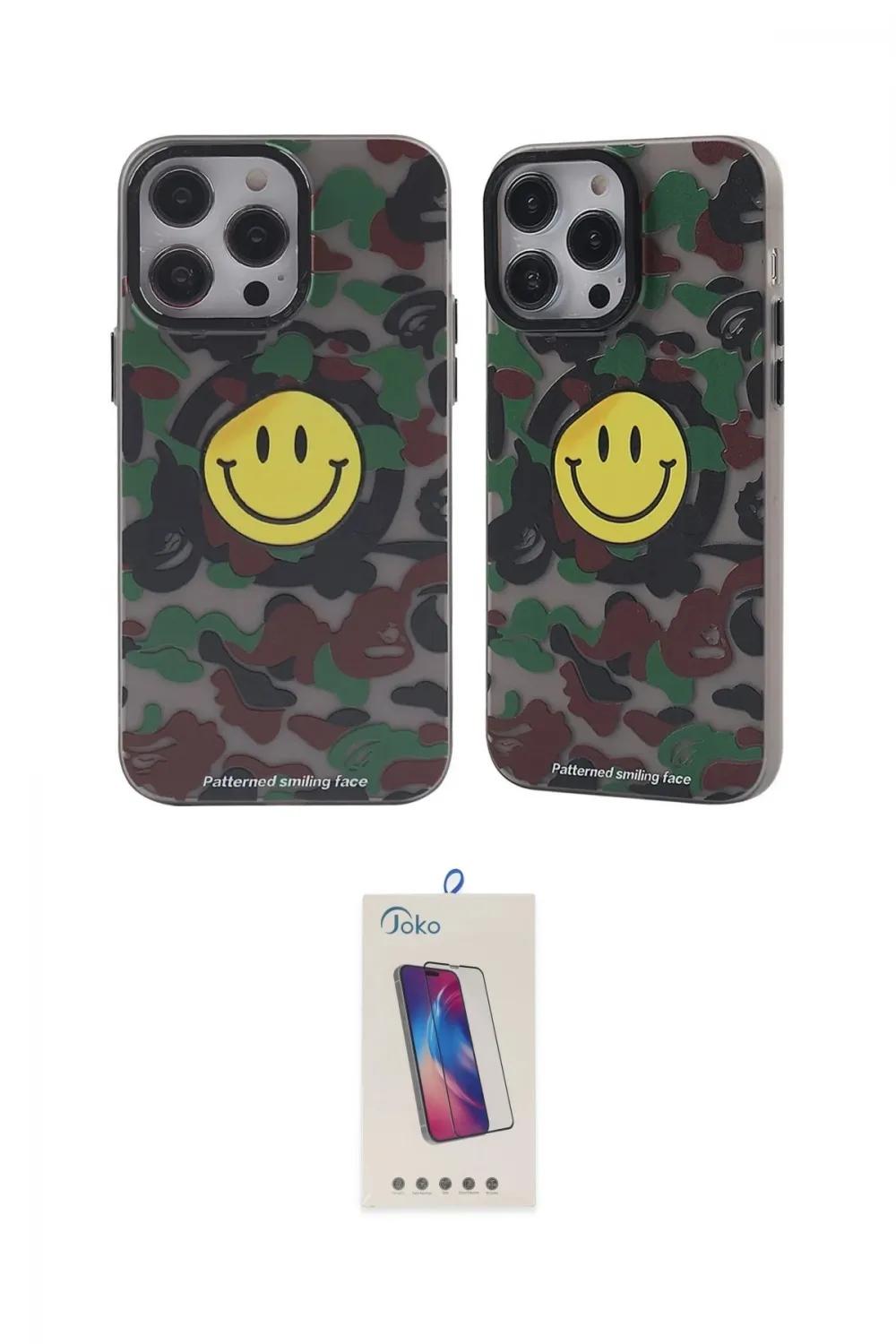 ieg™ iPhone 12 Pro Max Kılıf Nova Doku Koleksiyonu - Siyah Joko 5D Cam