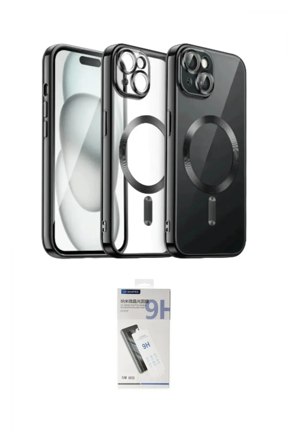 ieg™ iPhone 12 Pro Max Kılıf Nova Işık Özel Seri - Şeffaf Uv Polymer Nano Ekran Koruyucu