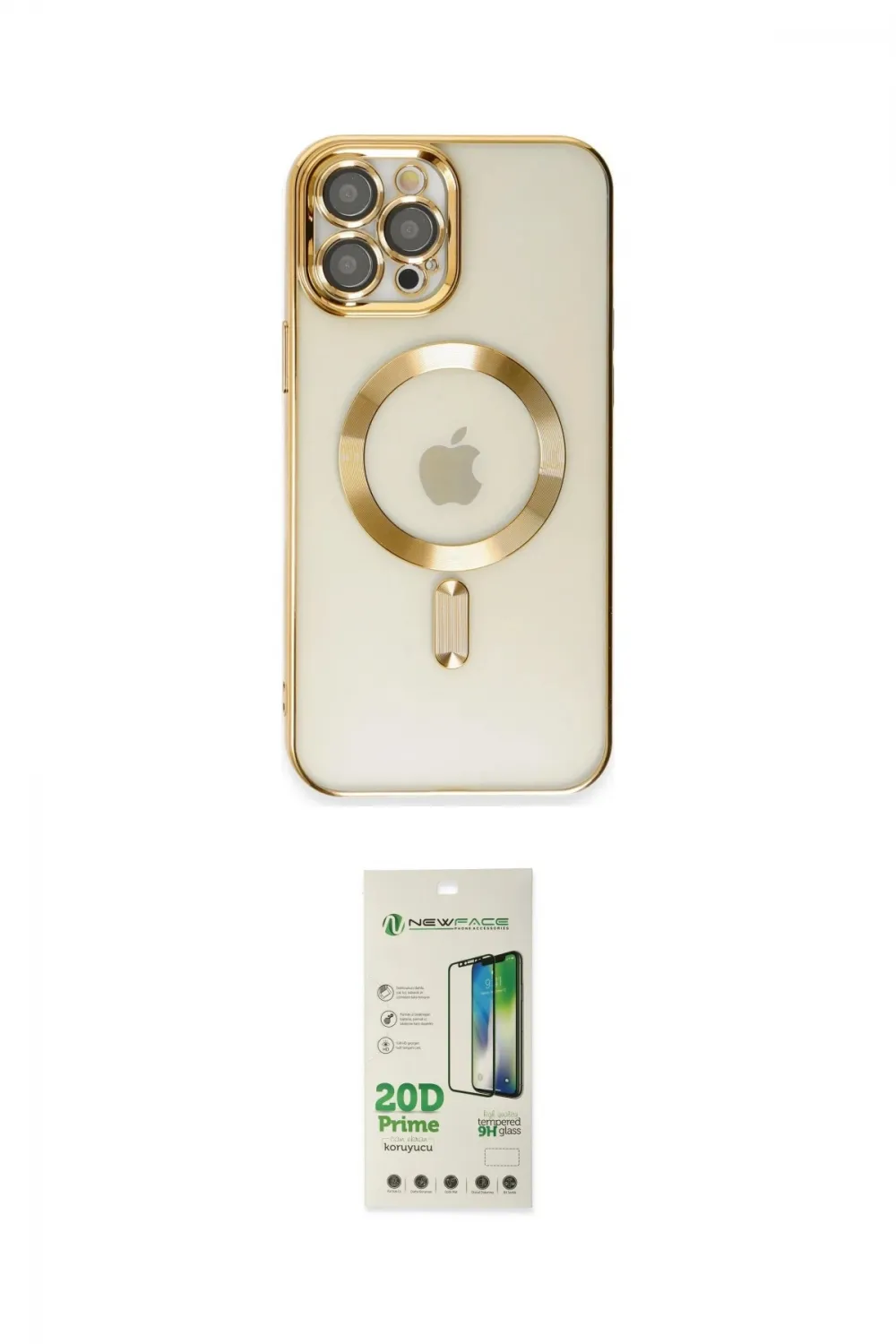 ieg™ iPhone 12 Pro Max Kılıf Nova Işık Özel Seri - Siyah 20D Premium Cam Ekran Koruyucu