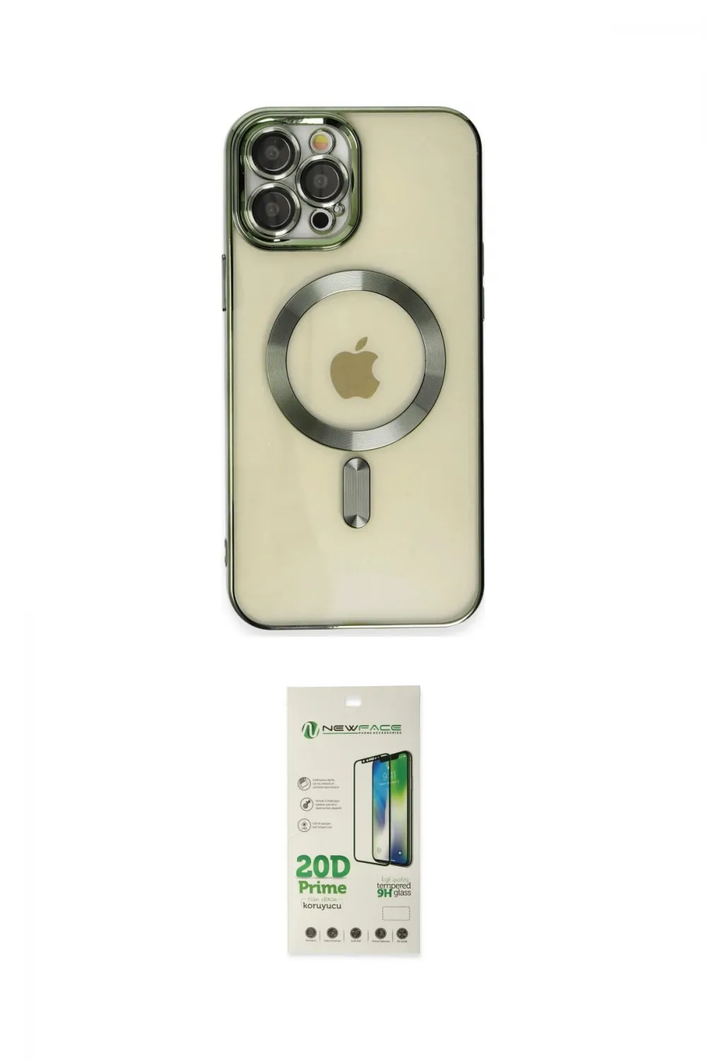 ieg™ iPhone 12 Pro Max Kılıf Nova Işık Özel Seri - Siyah 20D Premium Cam Ekran Koruyucu