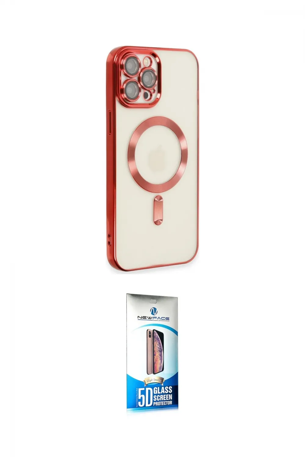 ieg™ iPhone 12 Pro Max Kılıf Nova Işık Özel Seri - Siyah 5D Eko Cam Ekran Koruyucu