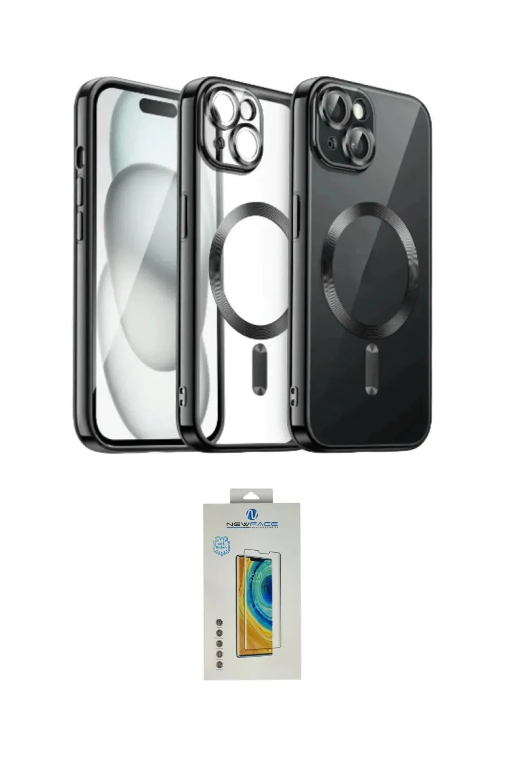 ieg™ iPhone 12 Pro Max Kılıf Nova Işık Özel Seri - Siyah Polymer Nano Ekran Koruyucu