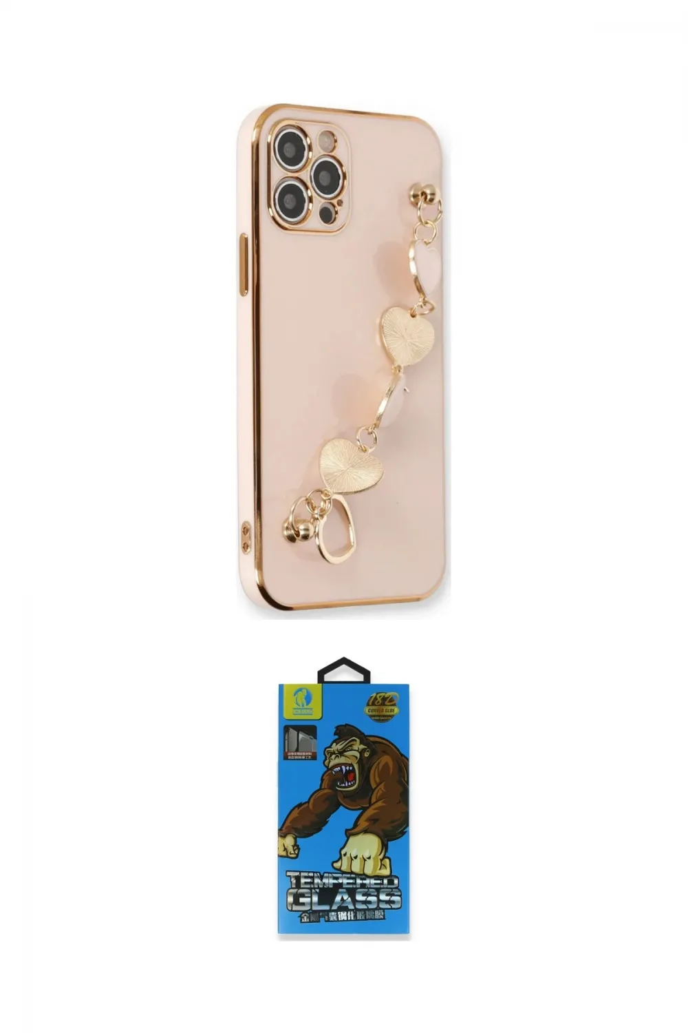 ieg™ iPhone 12 Pro Max Kılıf Nova Işık Prime - Siyah 18D Cam Ekran Koruyucu