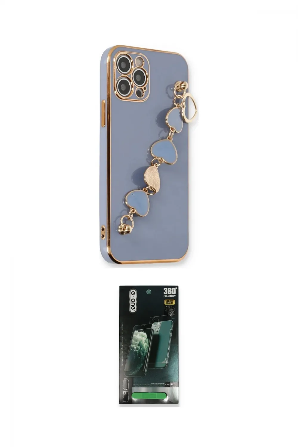 ieg™ iPhone 12 Pro Max Kılıf Nova Işık Prime - Siyah 360 Mat Full Body Arka Koruyucu