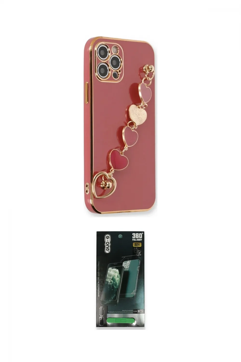 ieg™ iPhone 12 Pro Max Kılıf Nova Işık Prime - Siyah 360 Mat Full Body Arka Koruyucu