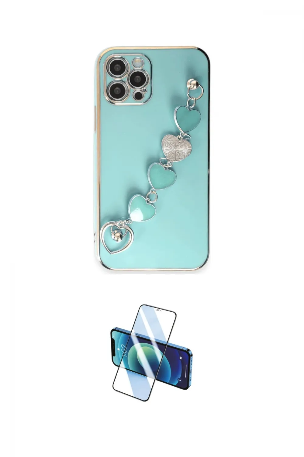 ieg™ iPhone 12 Pro Max Kılıf Nova Işık Prime - Siyah 3D Antistatik Seramik Nano Ekran Koruyucu