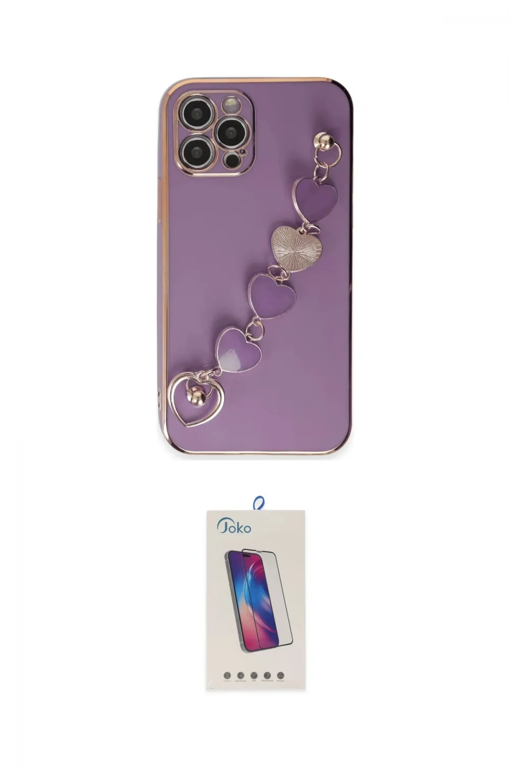 ieg™ iPhone 12 Pro Max Kılıf Nova Işık Prime - Siyah Joko 5D Cam