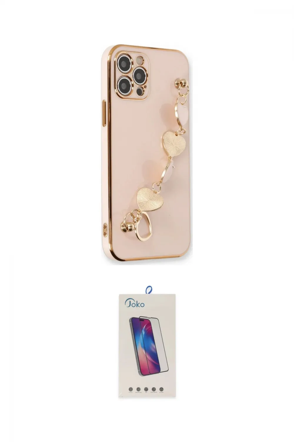 ieg™ iPhone 12 Pro Max Kılıf Nova Işık Prime - Siyah Joko 5D Cam