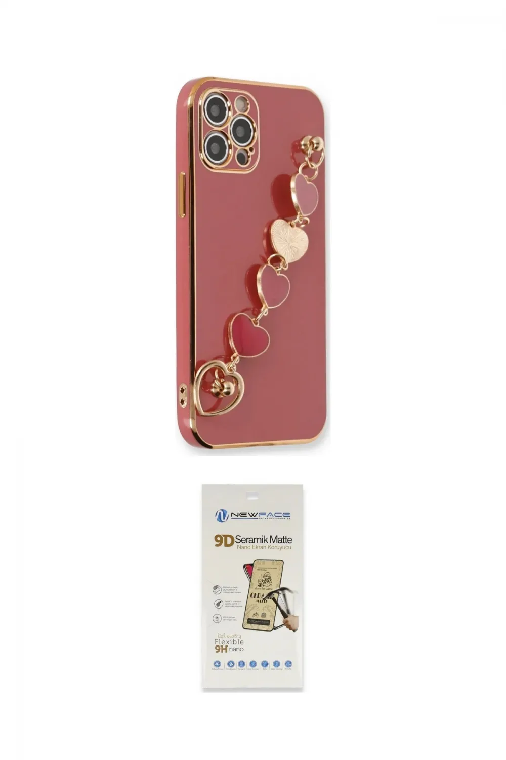 ieg™ iPhone 12 Pro Max Kılıf Nova Işık Prime - Siyah Mat Seramik Nano Ekran Koruyucu
