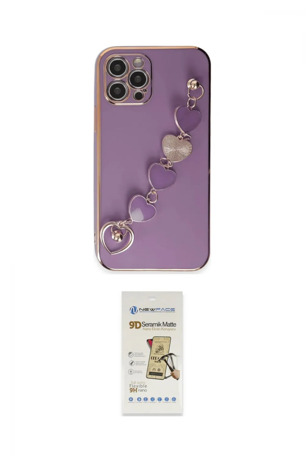 ieg™ iPhone 12 Pro Max Kılıf Nova Işık Prime - Siyah Mat Seramik Nano Ekran Koruyucu