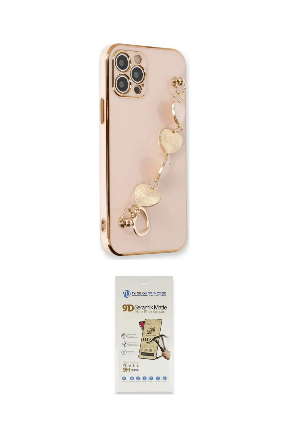 ieg™ iPhone 12 Pro Max Kılıf Nova Işık Prime - Siyah Mat Seramik Nano Ekran Koruyucu