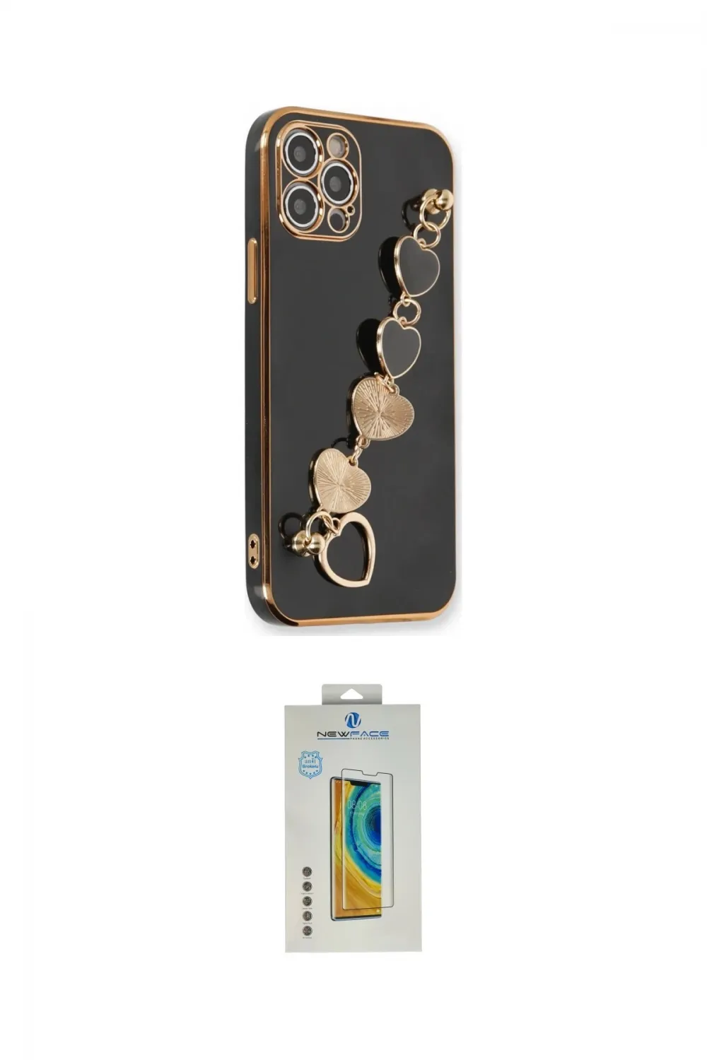 ieg™ iPhone 12 Pro Max Kılıf Nova Işık Prime - Siyah Polymer Nano Ekran Koruyucu
