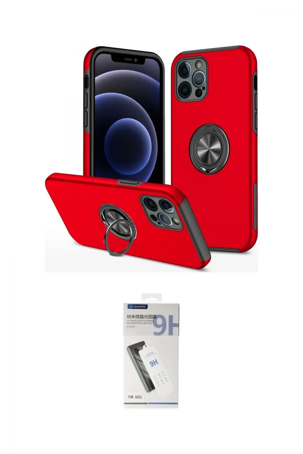 ieg™ iPhone 12 Pro Max Kılıf Odak Form Prime - Şeffaf Uv Polymer Nano Ekran Koruyucu