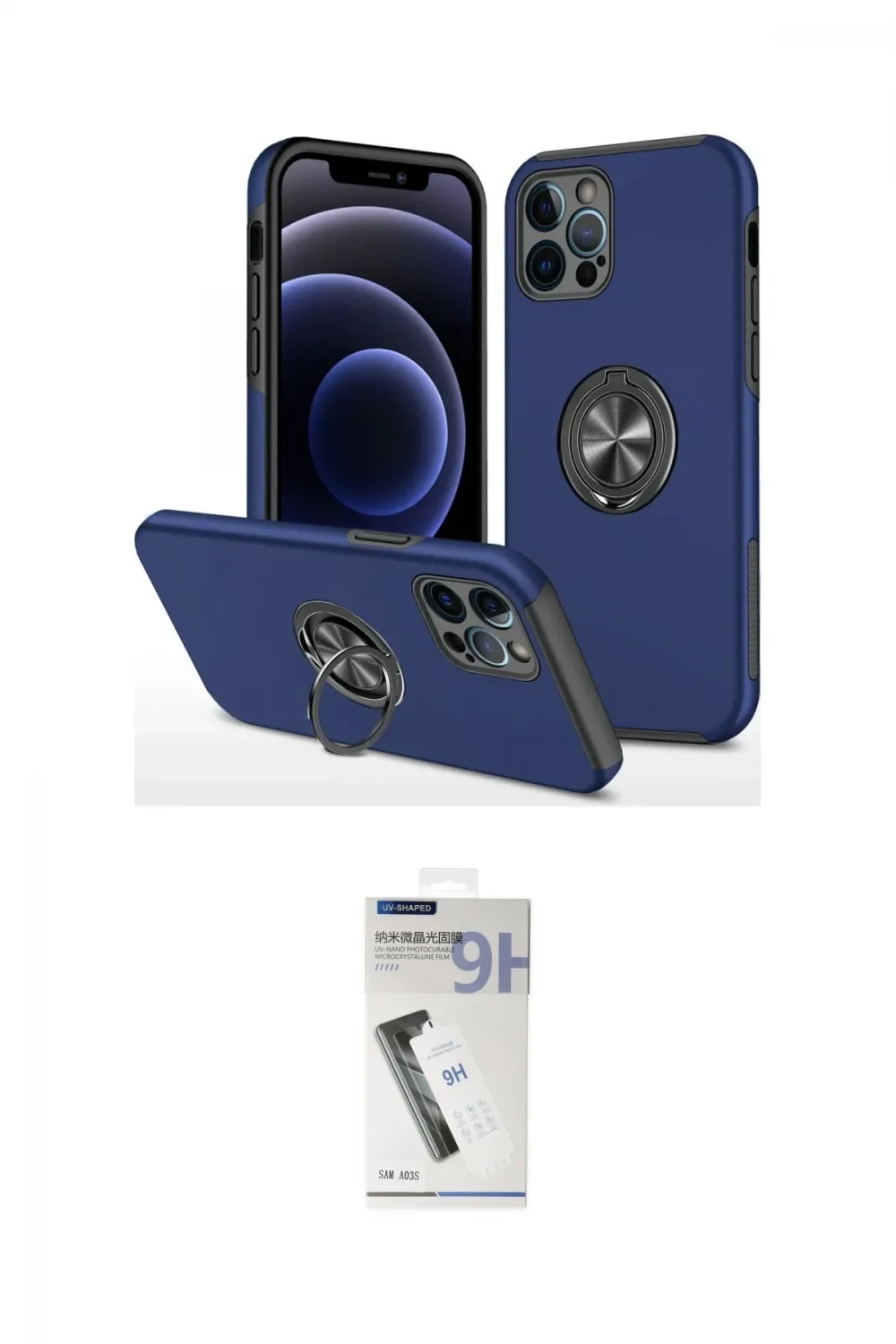 ieg™ iPhone 12 Pro Max Kılıf Odak Form Prime - Şeffaf Uv Polymer Nano Ekran Koruyucu