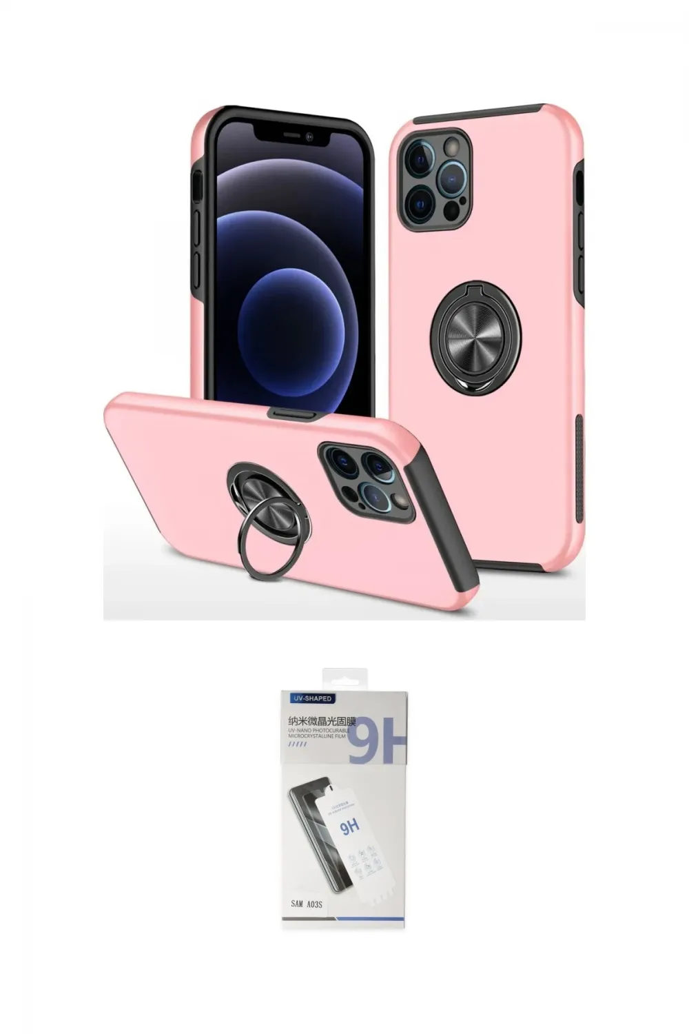 ieg™ iPhone 12 Pro Max Kılıf Odak Form Prime - Şeffaf Uv Polymer Nano Ekran Koruyucu