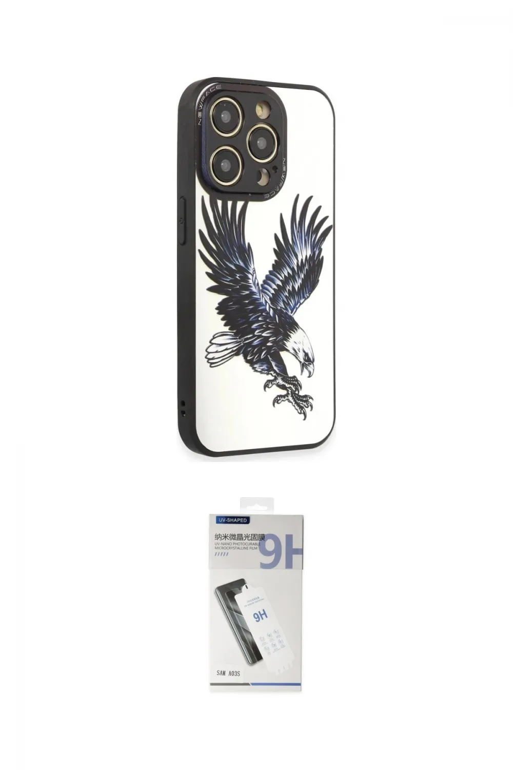 ieg™ iPhone 12 Pro Max Kılıf Odak Klasik Serisi - Şeffaf Uv Polymer Nano Ekran Koruyucu